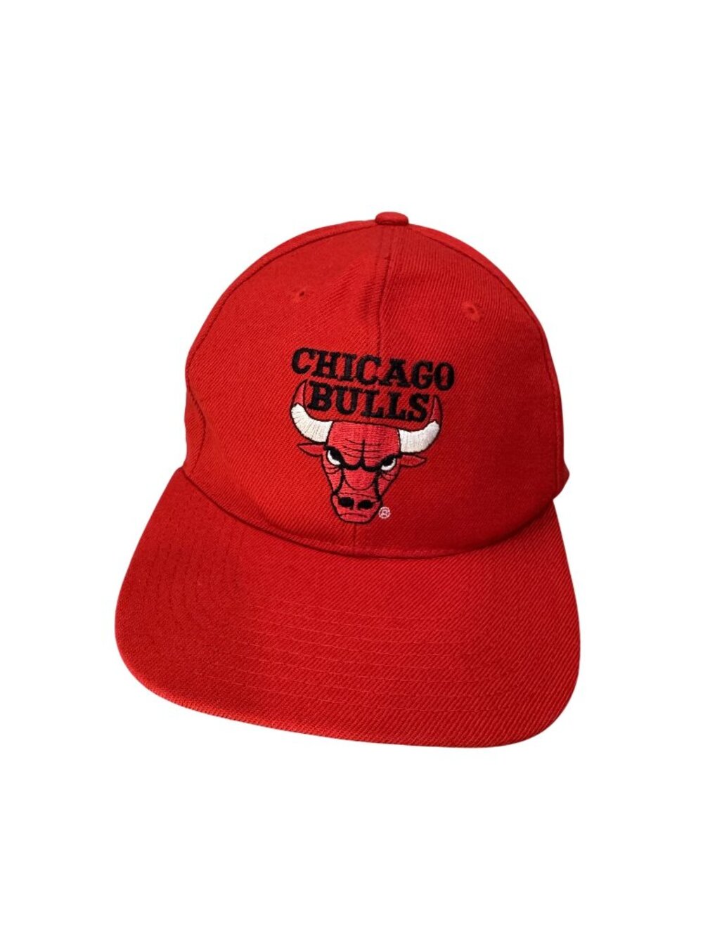 Vintage 1990's Chicago Bulls GCC Snapback Hat Cap NBA Red Adjustable